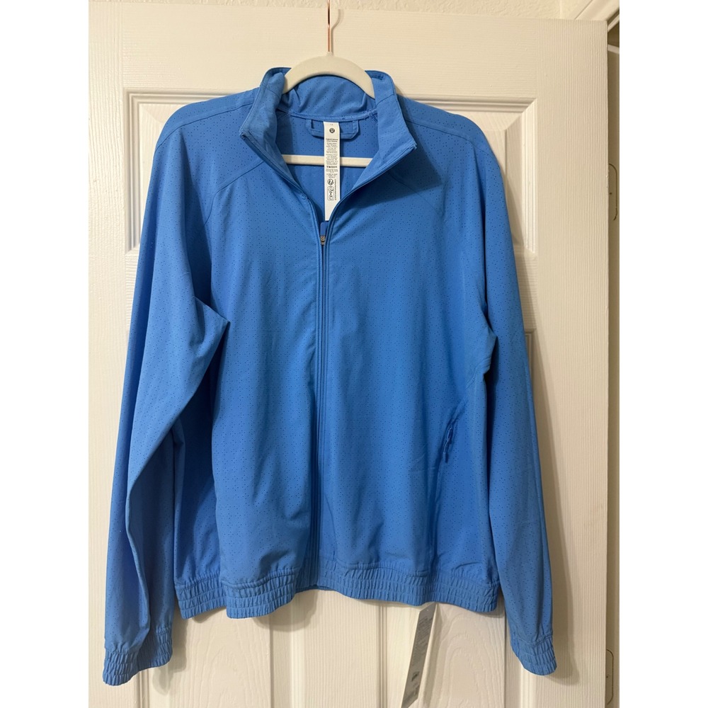 Adapted State Perforated Track Jacket - Pool Party